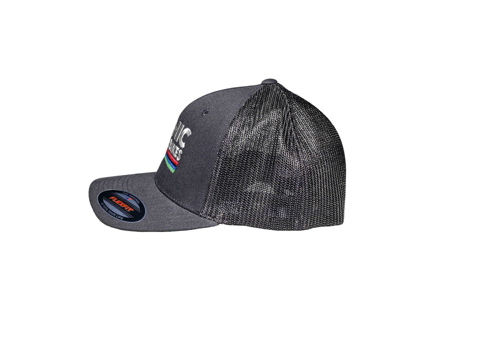 Iconic Motorbikes Mesh Back FlexFit Hat (Black)