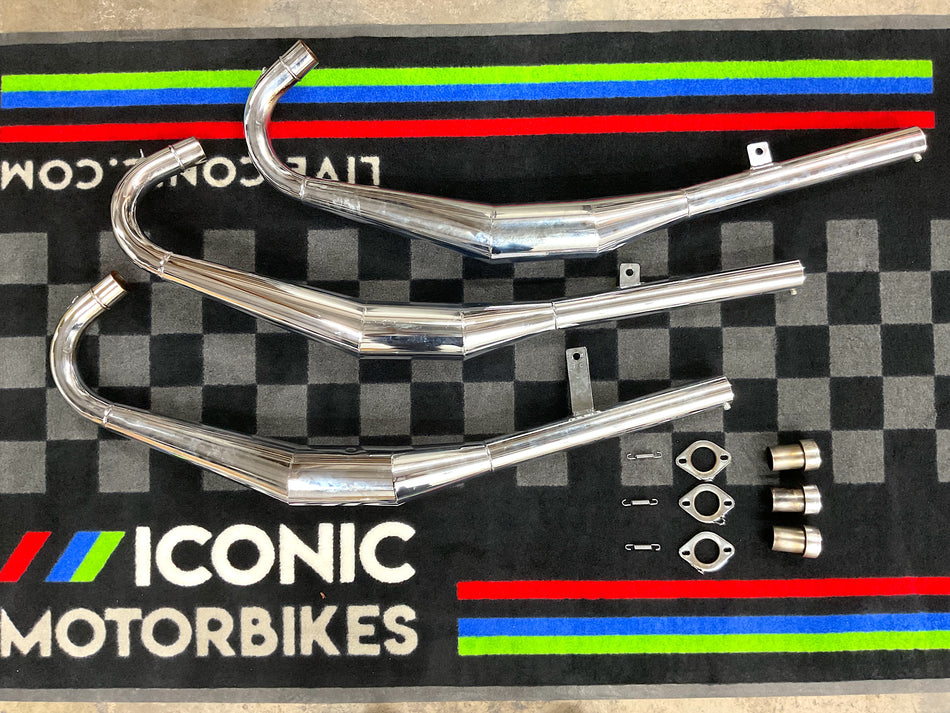 Kawasaki H2 750 Triple (1972-1975) Higgspeed Exhaust Expansion Chambers. #MR_H2750