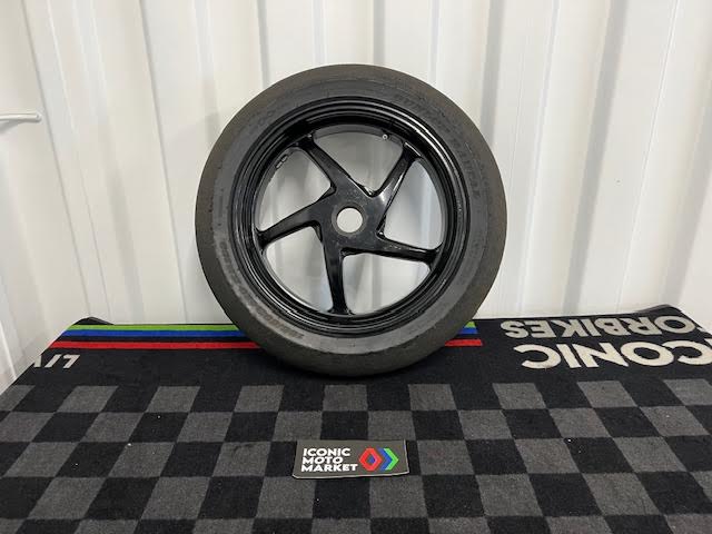 Honda HRC RVF750R RC45 (1994-1999) 16.5" Magnesium Rear Wheel w/ Slick tread.