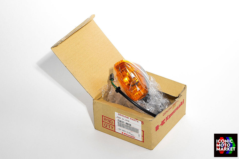Kawasaki ZX-6RR, ZX-6R - Lamp Signal Assy., Front Left-Side. NOS (OEM) #23037-0058