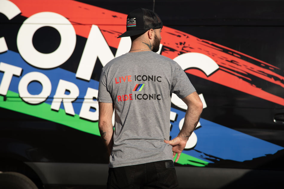 Iconic "Motorsport Logo" T-Shirt (Gray)