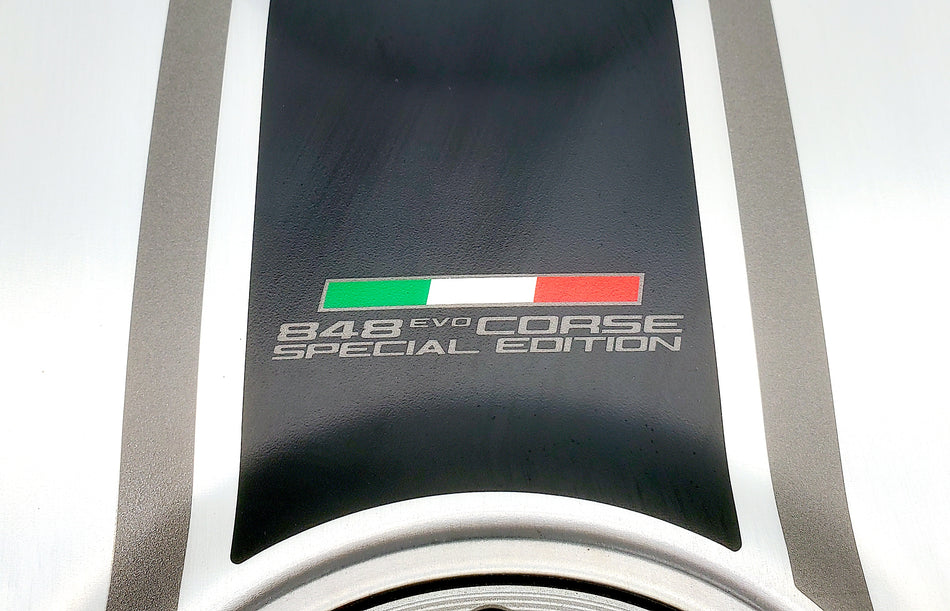 Ducati 848 EVO Corse SE Black (2013) Brushed Aluminum Fuel Tank. Rare. (OEM) #58631001A