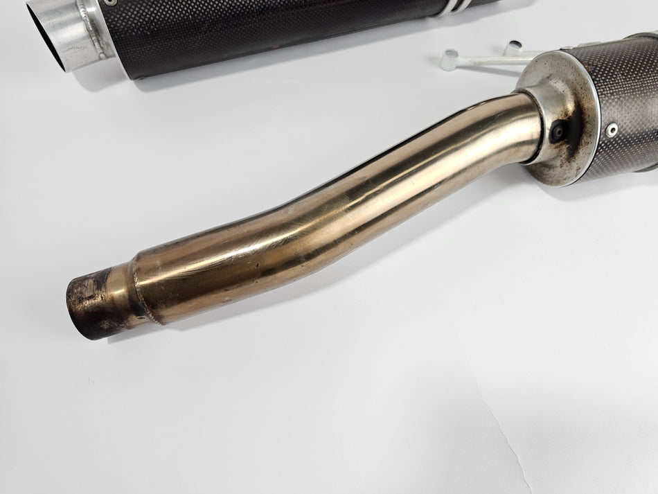 Ducati 900SS (1991-1997) Gio.Ca.Moto Carbon Fiber, High Mount Moto Slip-On Exhaust Set.