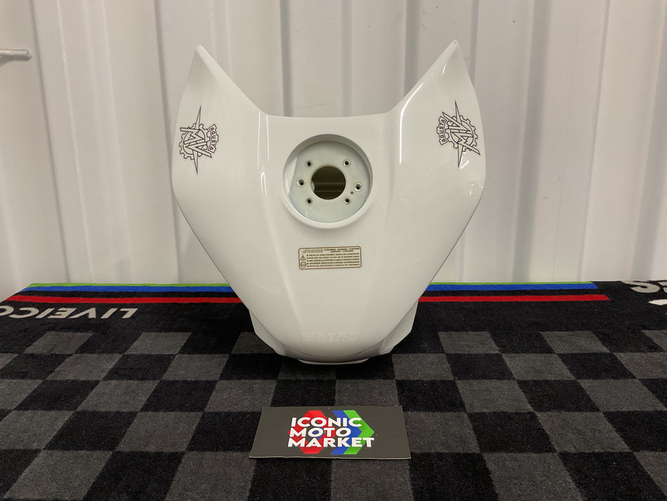 MV Agusta F4 1000 S (2010-2012). Fuel Tank, in White. New-in-Box. (OEM) #80A0B3686