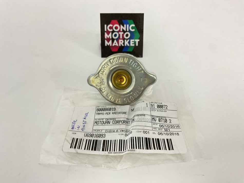 MV Agusta F3 675/800 (2012-2016) Superveloce 800 ORO (2020). Radiator Cap, for Cooling System. New. (OEM) #8000B6019