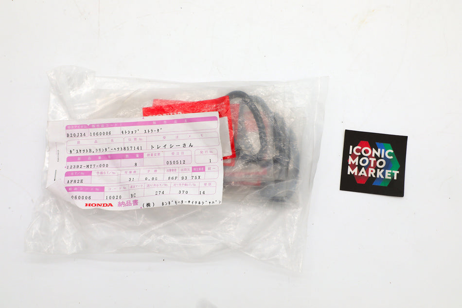 Honda NR750 (1992) Gaskets Set 1, Fr. Cyl. Head Cover. NOS (OEM) #12392-MT7-000(1)