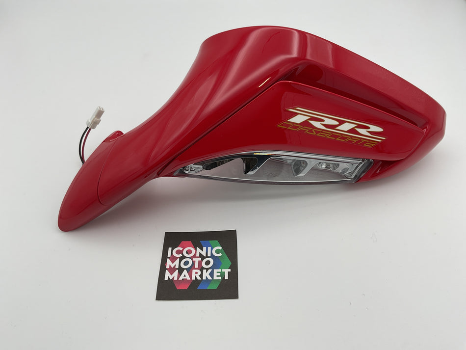 MV Agusta F4 1000RR (2011-2012). Mirror, Left-Hand / Red. New. (OEM) #8000B5013