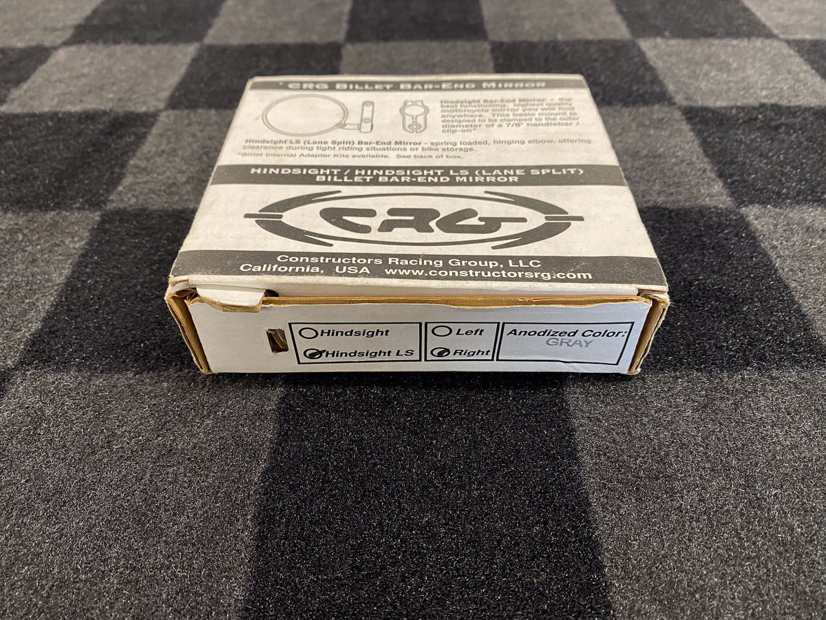 CRG Hindsight LS Billet Bar End Mirrors Left