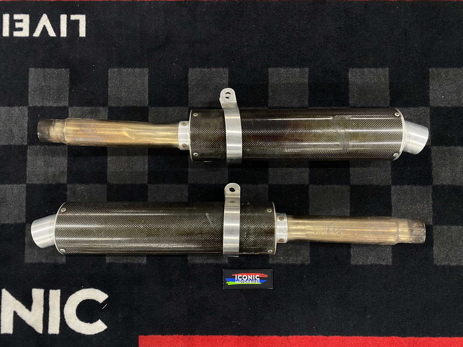 Ducati Gio.Ca.Moto 900ss Carbon Fiber Slip On Set