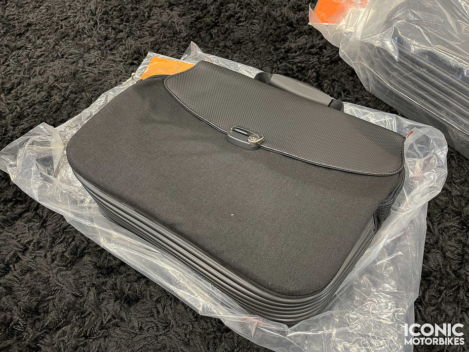 Ducati Monster 900 (1999) Mandarina City Bags (Includes Mount) (NOS) #69820291A #69921041A