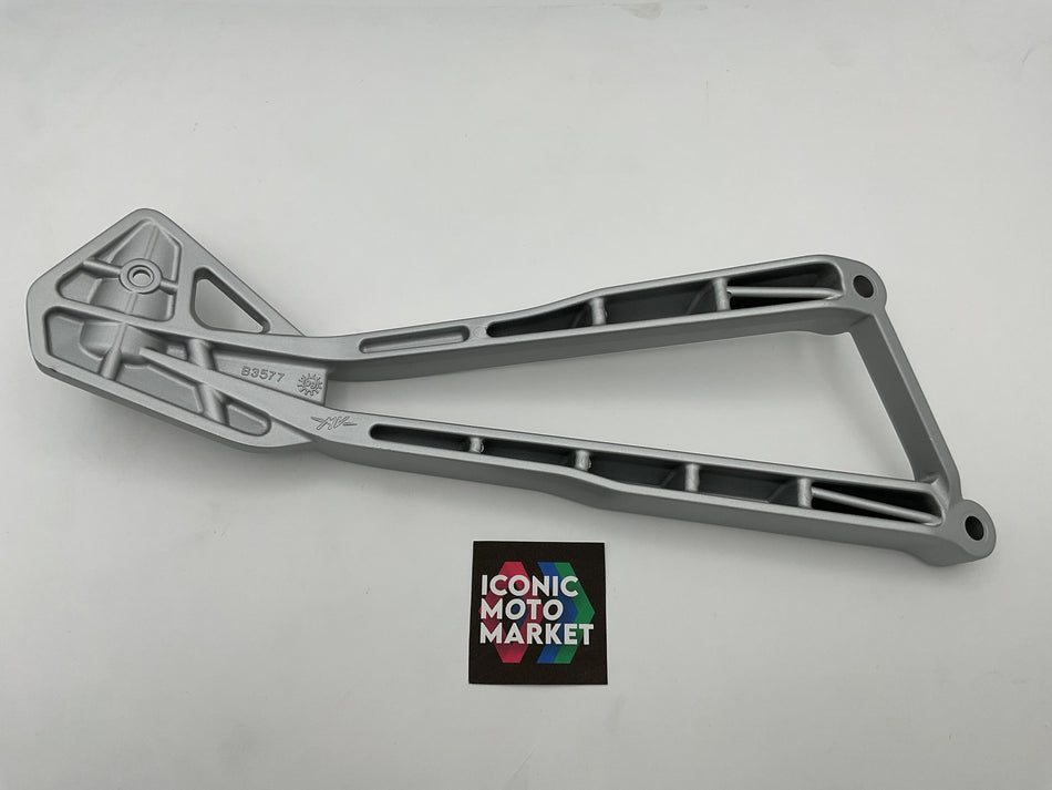 MV Agusta F4 1000S (2010-2012) F4 Frecce Tricolori (2011). Bracket, for Footrest - Left-Side. New. (OEM) #80A0B3577