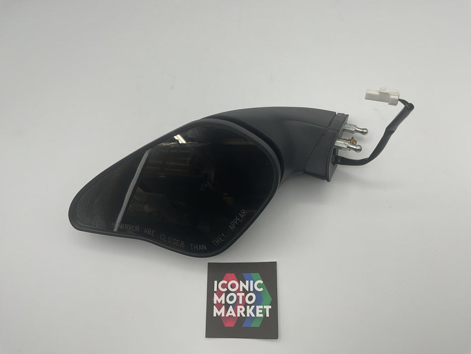Ducati 1198, 1098, 848 - Left-Side Mirror w/ Integrated Turn Signal/Indicator. (OEM) #52320401A