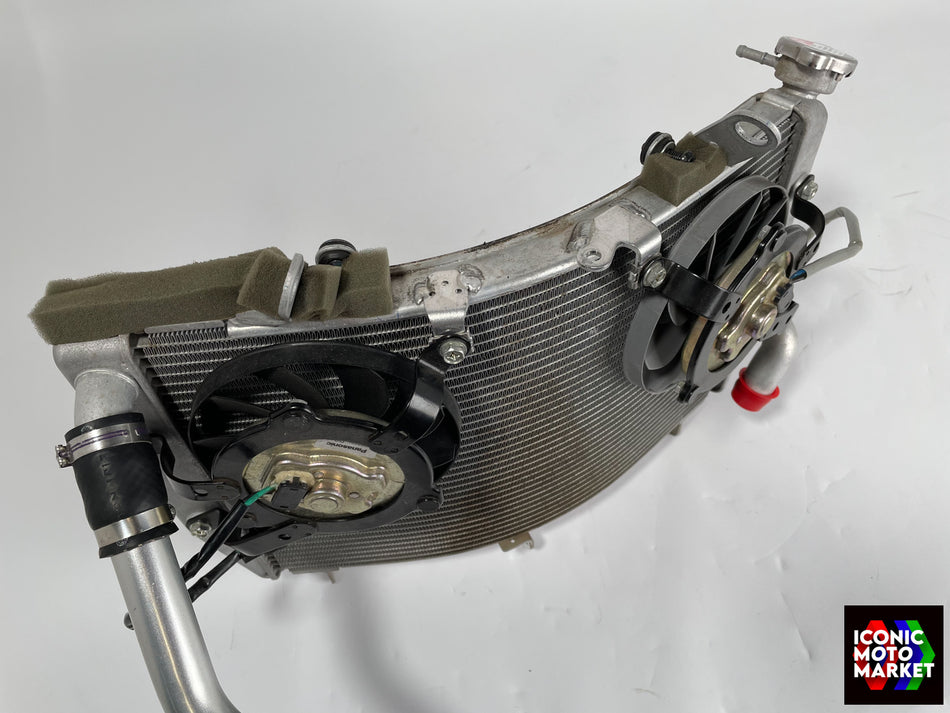 Yamaha YZF-R6 (2008-2016) Radiator, w/ Fan Assy. (OEM) #13S-12461-00-00