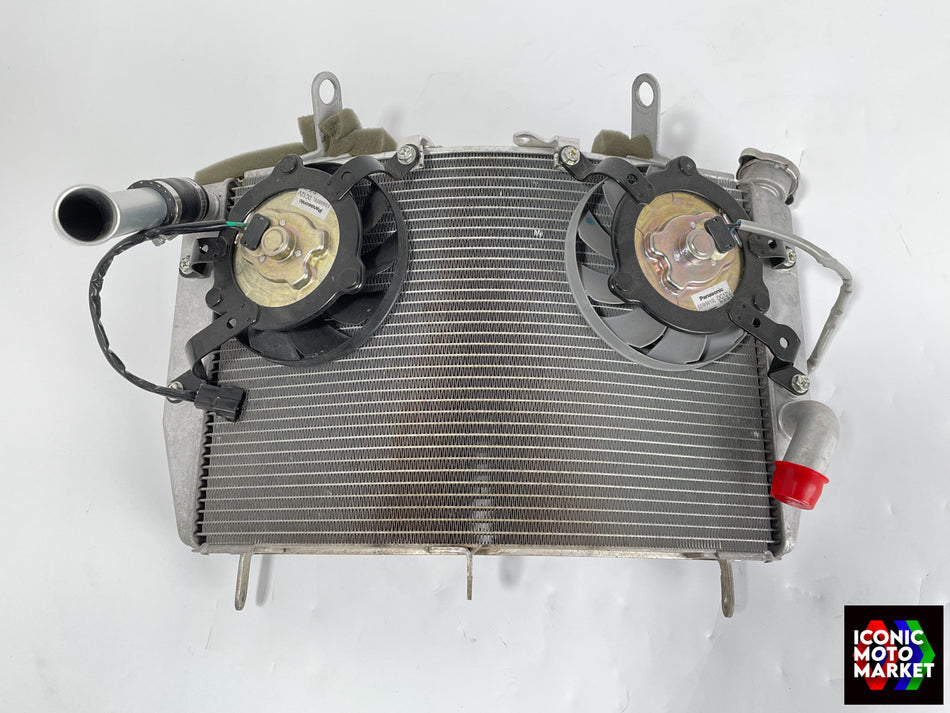 Yamaha YZF-R6 (2008-2016) Radiator, w/ Fan Assy. (OEM) #13S-12461-00-00