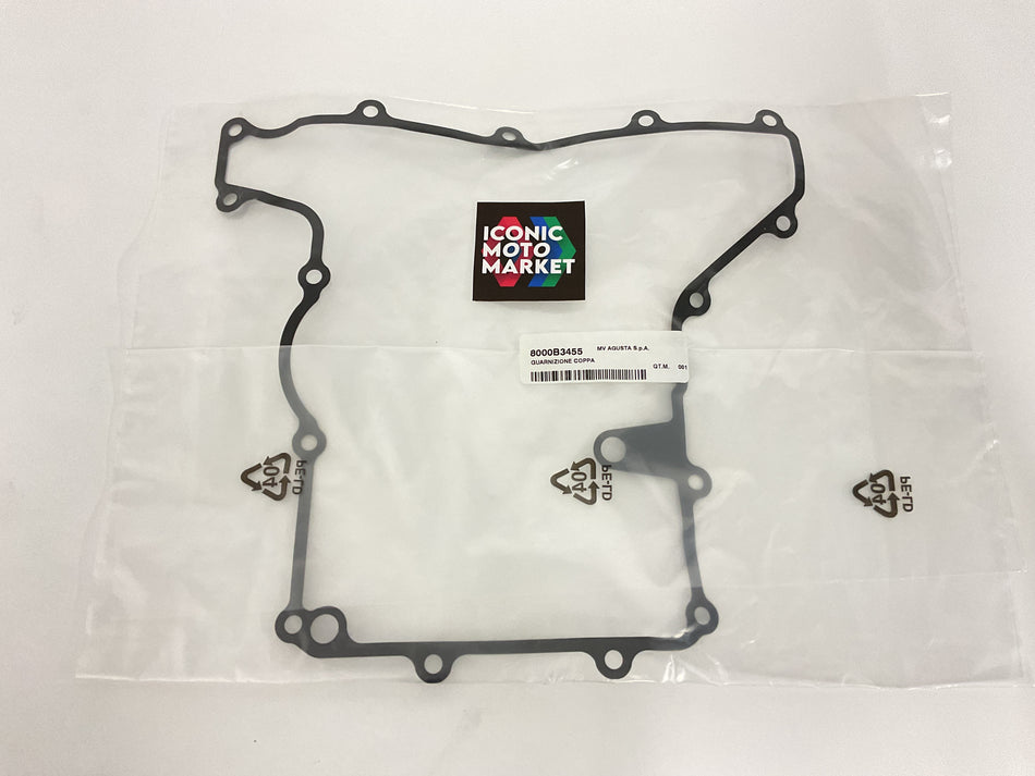 MV Agusta Brutale 920 (2011-2012) F4 1000 (2010-2015). Gasket, Oil Sump (OEM) #8000B3455