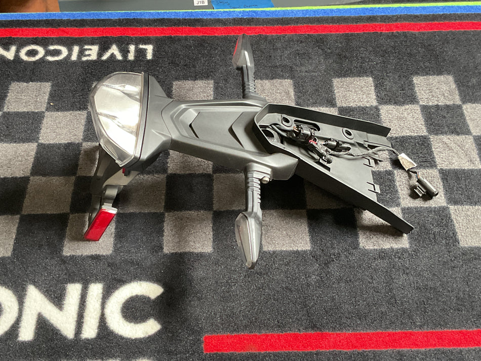 BMW R NineT (2014-2022) Tail Fender, License Plate Bracket w/ Tail Light & Rear Turn Signals. New. (OEM) #46628531172