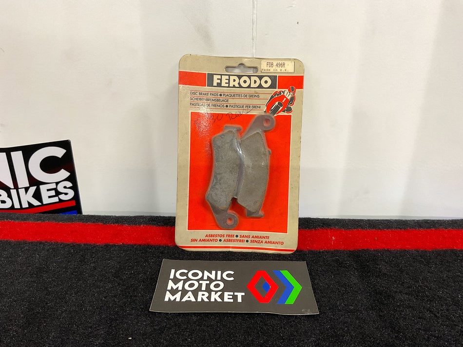 Honda VFR750R RC30 (1987-1990) Ferodo Brand - Rear Brake Pads. New-in-Package. (NOS) #FBD-496