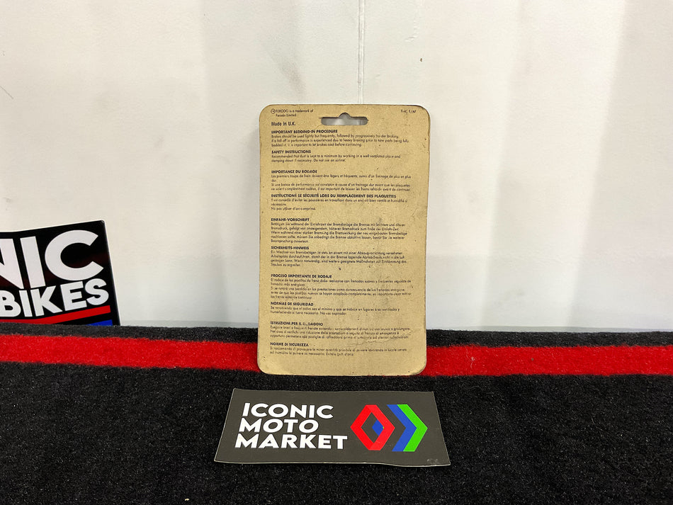 Honda VFR750R RC30 (1987-1990) Ferodo Brand - Rear Brake Pads. New-in-Package. (NOS) #FBD-496R