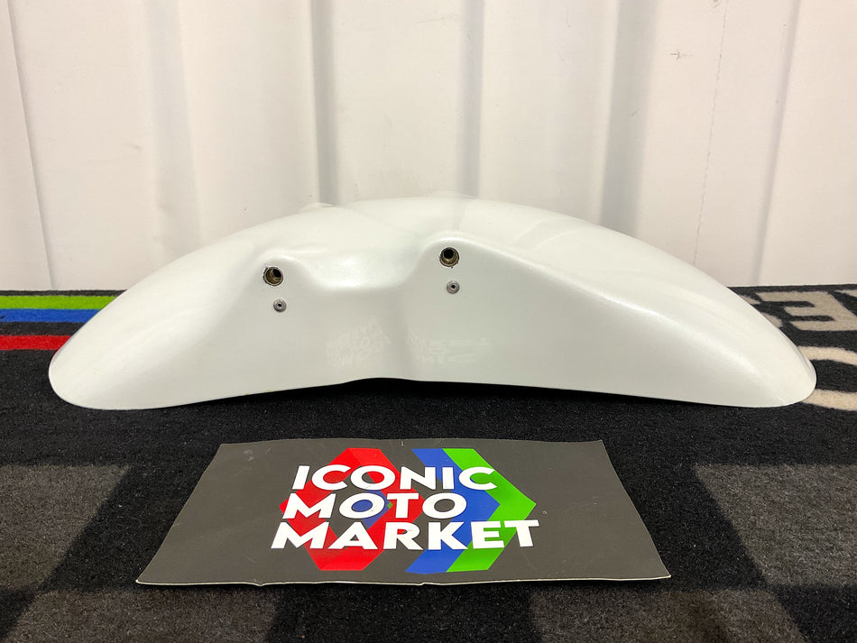 Honda VFR750R RC30 (1987-1990). Front Fender, White. New. (OEM) #61100-MR7-000ZC(1)