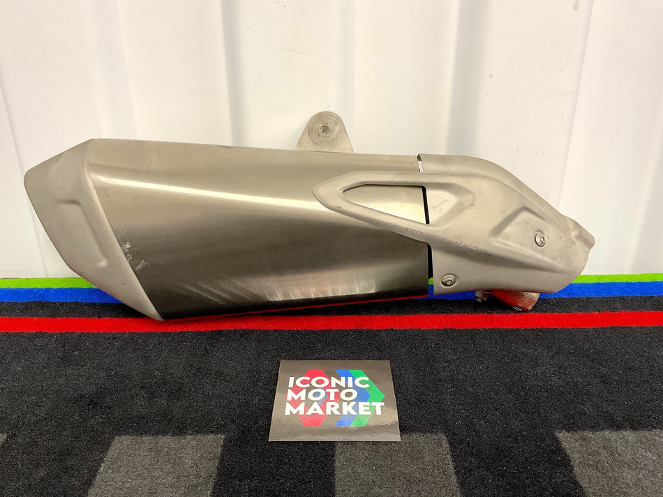 BMW S1000 XR (2014-2019). Muffler w/ Heat Shield. (OEM) #18518552568