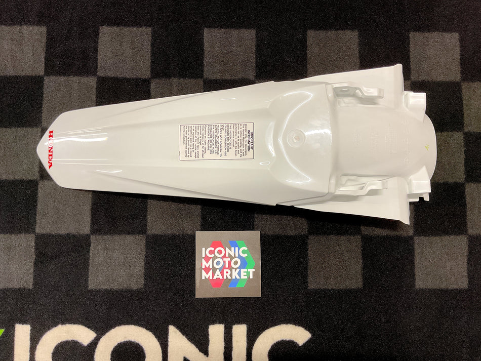 Honda CRF250 /250R (2013-2017). Rear Fender - White. New-in-Package. (OEM) #80102-MEN-A700