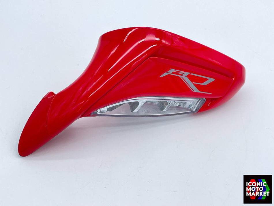 MV Agusta F4 R/RR (2013-2015) Mirror, Left-Hand w/ Indicator. Red. (OEM) #80A0B3759