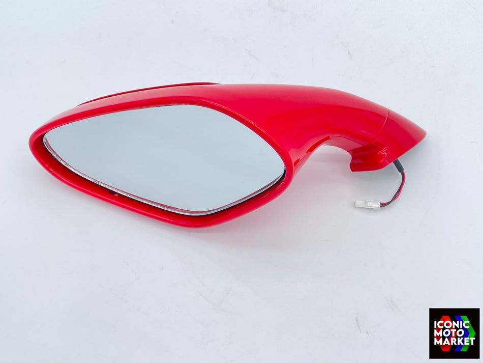MV Agusta F4 R/RR (2013-2015) Mirror, Left-Hand w/ Indicator. Red. (OEM) #80A0B3759