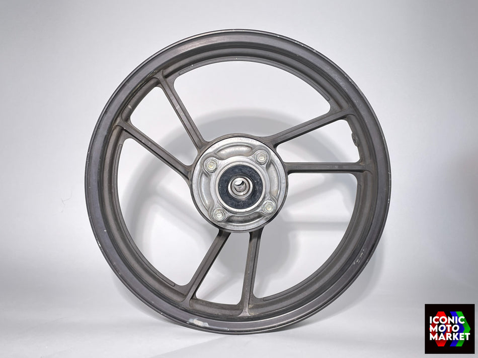 Suzuki RG500 (1985-1987) Rear Wheel - 2.75 x 17”, Black. (OEM) #64111-20A01-19D