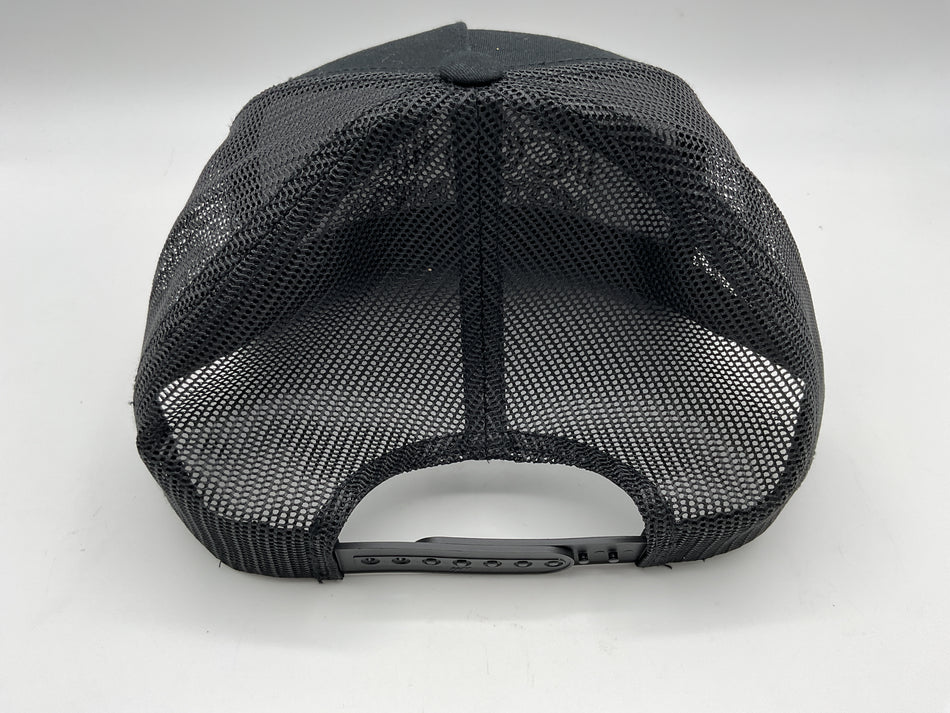 Iconic Motorbikes Mesh Back SNAPBACK Adjustable Hat ("Black on Black")