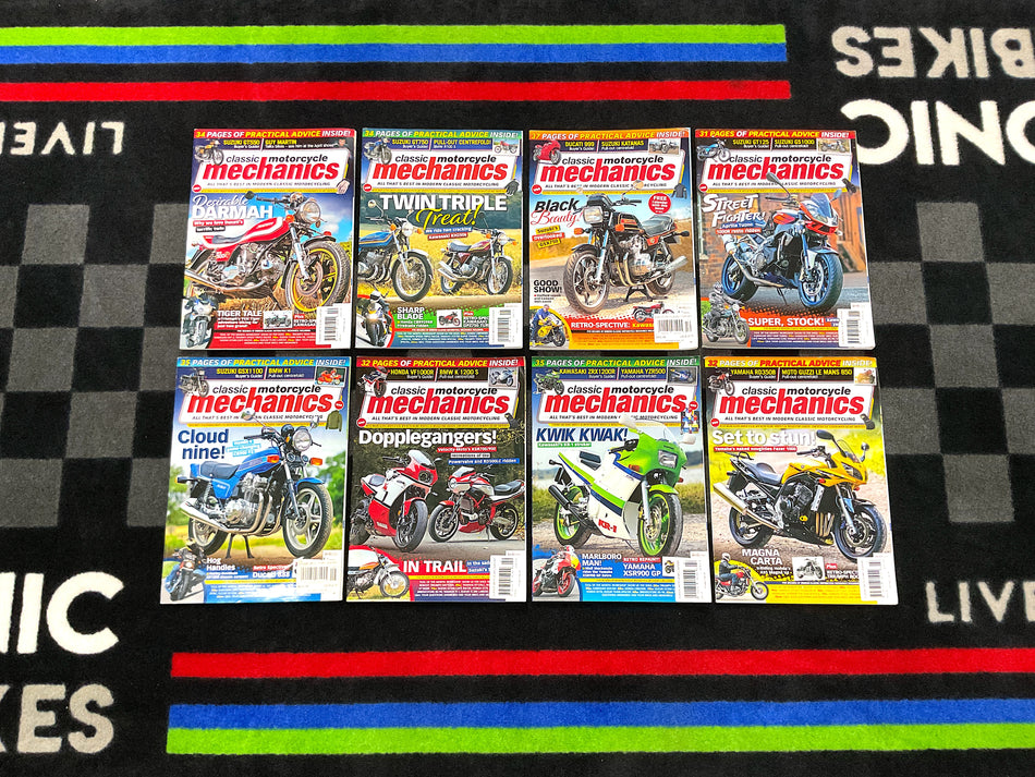 Collection of 8 Motorcycle Magazines - Classic Motorcycle Mechanics. #CMM_8A