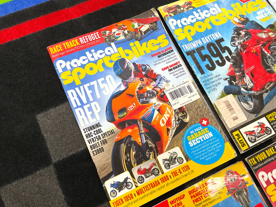 Collection of 8 Motorcycle Magazines - Practical Sportbikes. #PSB_8B