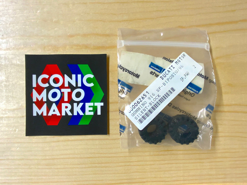 Ducati 916R/SP (1994-1996) 888/888 SPS5 (1993-1995) 851 (1992) Anti-Vibration Rubber Seal. New-in-Box. (NOS) #800062651