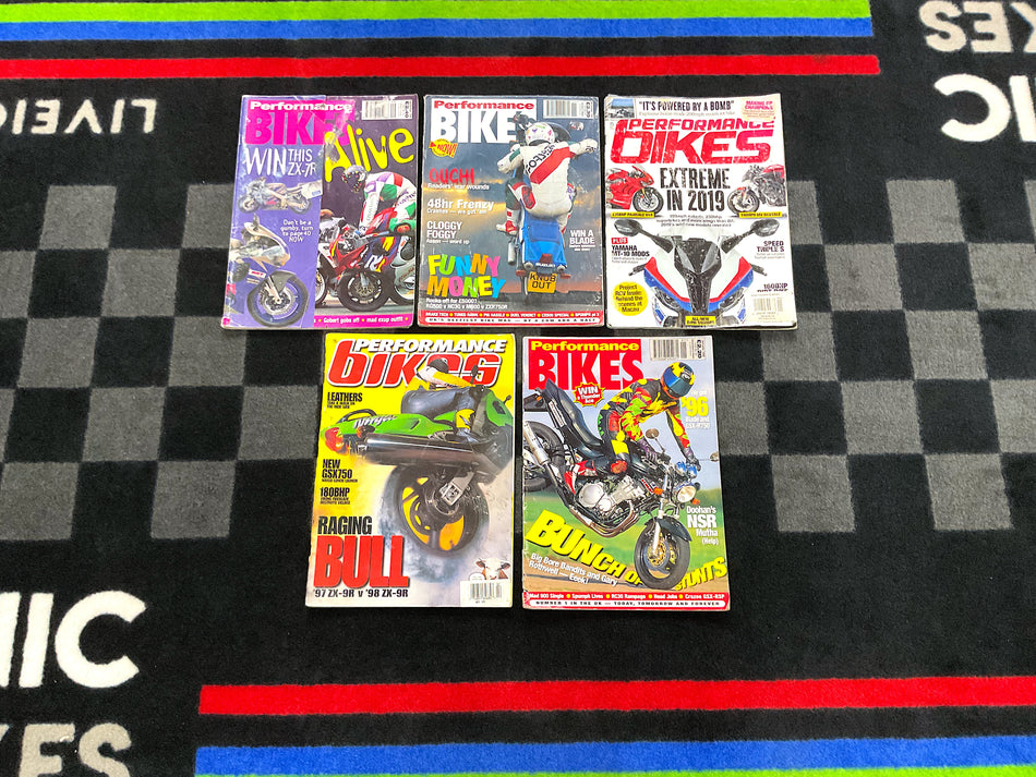 Collection of 9 Motorcycle Magazines - Performance Bikes. #PB_9C