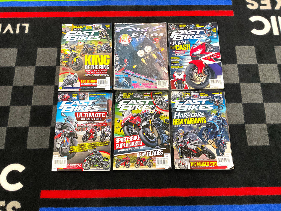 Collection of 6 Motorcycle Magazines - Fastbikes. #FB_6D