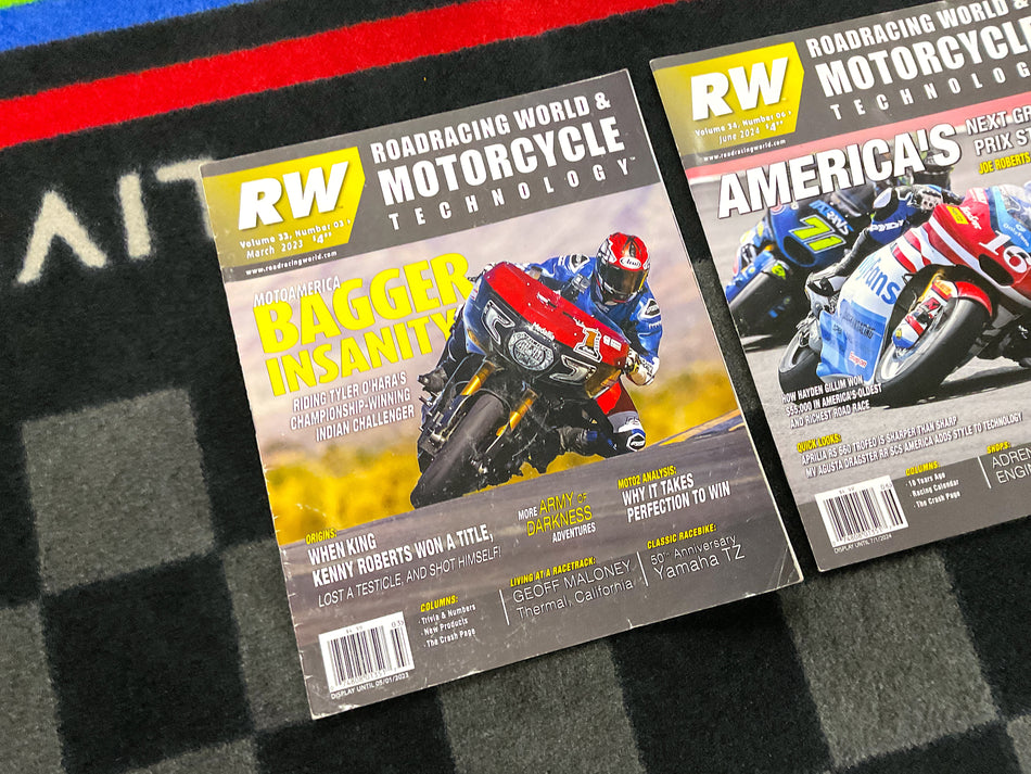 Collection of 5 Motorcycle Magazines - Roadracing World and Modern Technology. #RWMT_5E1