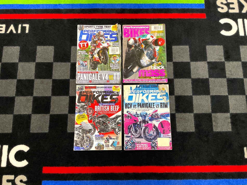 Collection of 9 Motorcycle Magazines - Performance Bikes. #PB_9C