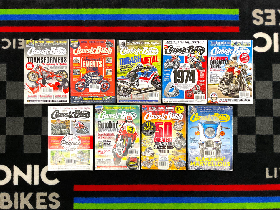 Collection of 9 Motorcycle Magazines - Classic Bike. #CB_9G