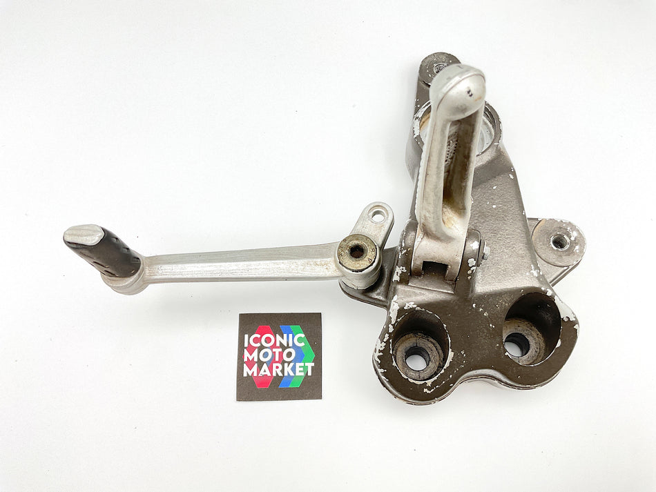 Ducati Multistrada 1000/1000S (2003-2006) 1100/1100S (2007-2009). Gear-Shift Lever Assembly, Left-Side Footrest. (OEM) #45710302A / #82410721A + Brake Lever Assembly, Right-Side Footrest. (OEM) #45710312A / #82410711A