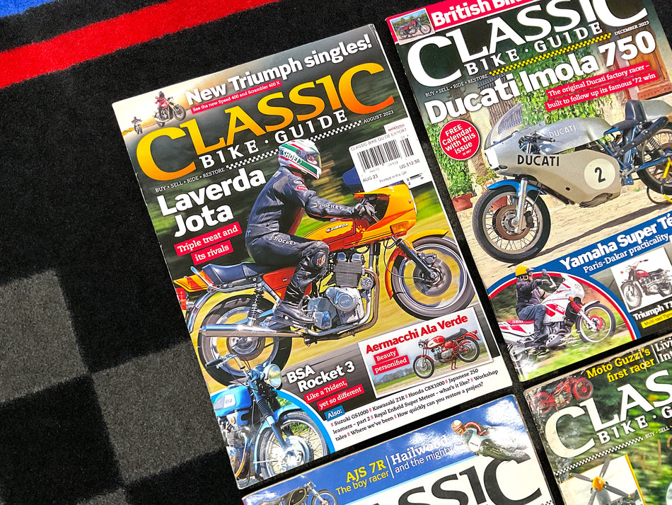 Collection of 4 Motorcycle Magazines - Classic Bike Guide. #CBG_4H