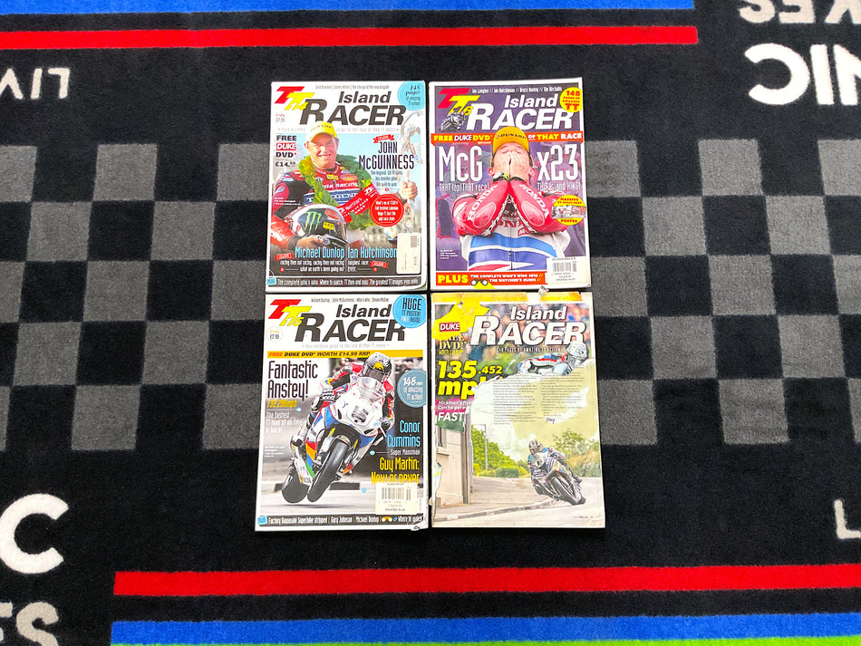 Collection of 4 Motorcycle Magazines - Island Racer. #IRCR_4I