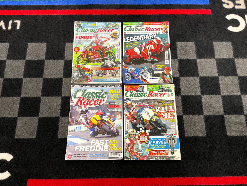 Collection of 4 Motorcycle Magazines - Classic Racer. #CLRCR_4J