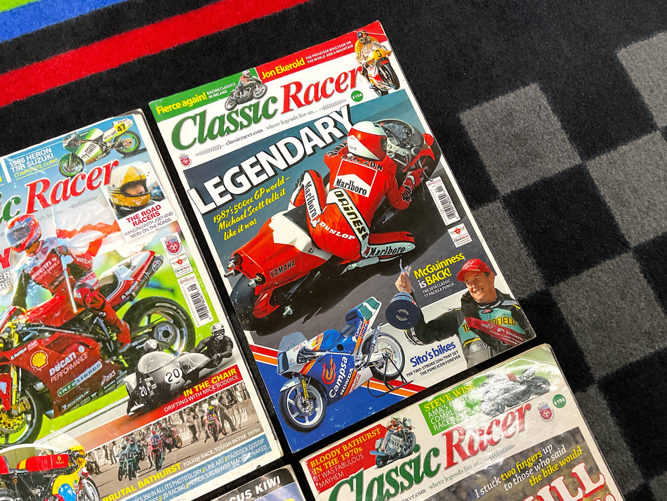 Collection of 4 Motorcycle Magazines - Classic Racer. #CLRCR_4J