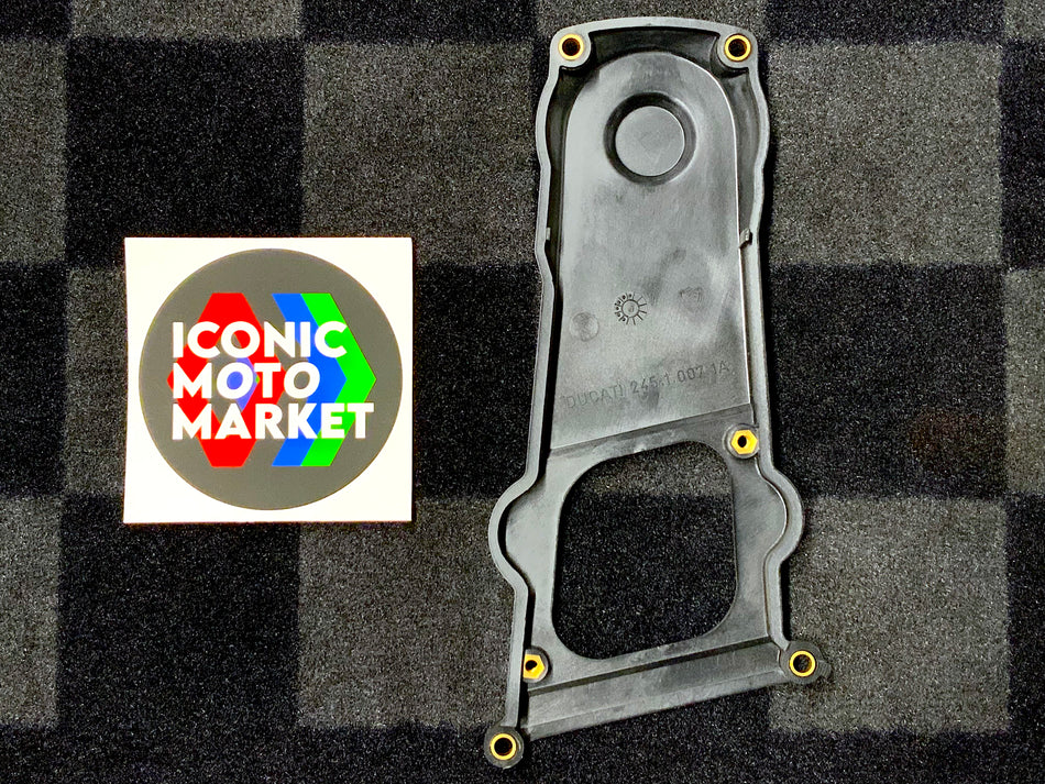 Ducati 900SS (1991-1997) 907 I.E. Paso (1990-1993) Monster 900 (1993-1997) Vertical Timing Belt Cover. New-in-Box. (OEM) #24510071A