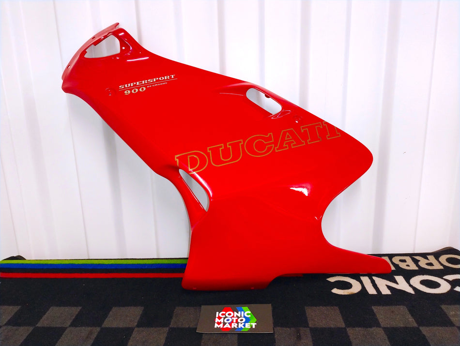 Ducati 900SS/750SS (1991-1997) Left-hand Fairing (Red) (OEM) #48010051AA (2)