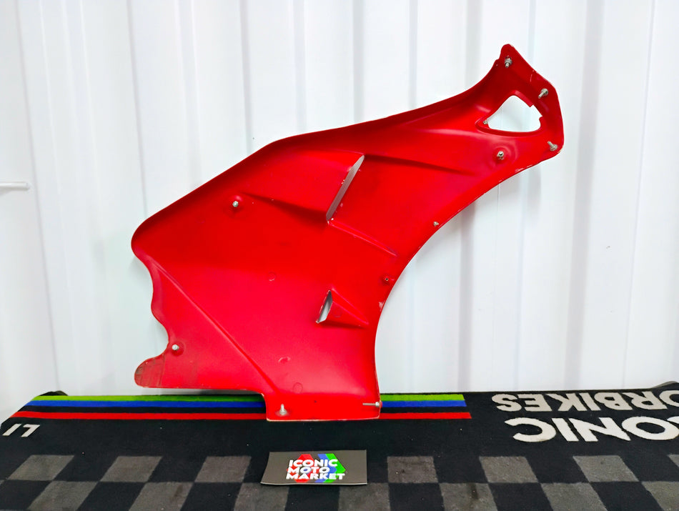 Ducati 888 (1991-1994) Left-hand Fairing (Red) (Good condition) (OEM) #48010291BA