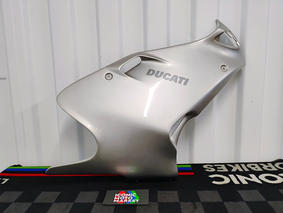 Ducati 900SS FE (1998) Final Edition, Right-Hand Fairing / Silver (OEM) #48010190AA