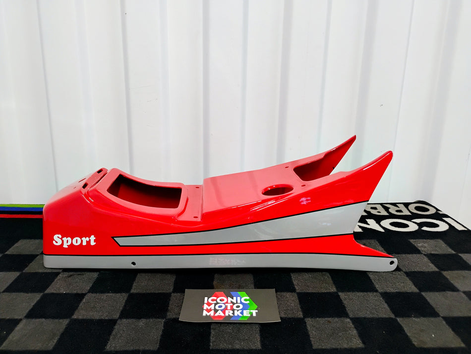 Ducati 750 Sport (1989-1990). Rear Tail-Fairing. Red. (OEM) #48330031A / 48310032AA