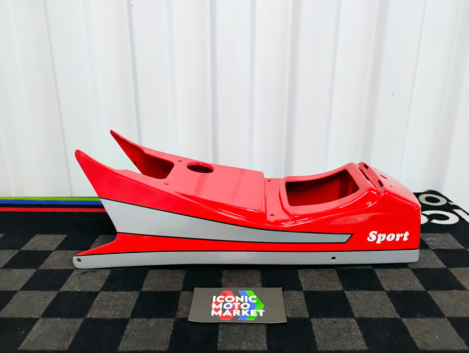 Ducati 750 Sport (1989-1990). Rear Tail-Fairing. Red. (OEM) #48330031A / 48310032AA