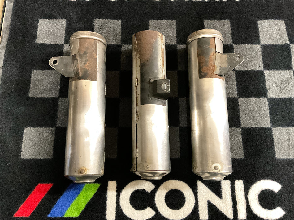 Honda NSR400R (1985-1987) Exhaust Silencers, Complete Set. (OEM) #HMKM9_SET