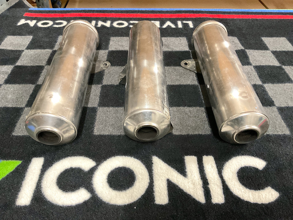 Honda NSR400R (1985-1987) Exhaust Silencers, Complete Set. (OEM) #HMKM9_SET